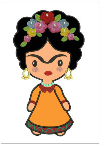 Apl039 - Big Applique FRIDA